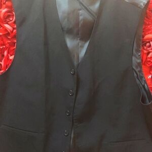 Midtown Man NWT Men's Black Dress Vest Size Medium